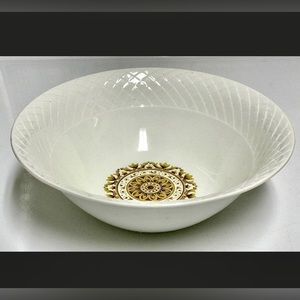 Vintage Enoch Wedgwood Tunstall GOLD MEDALLION 9” Vegetable Serving Bowl